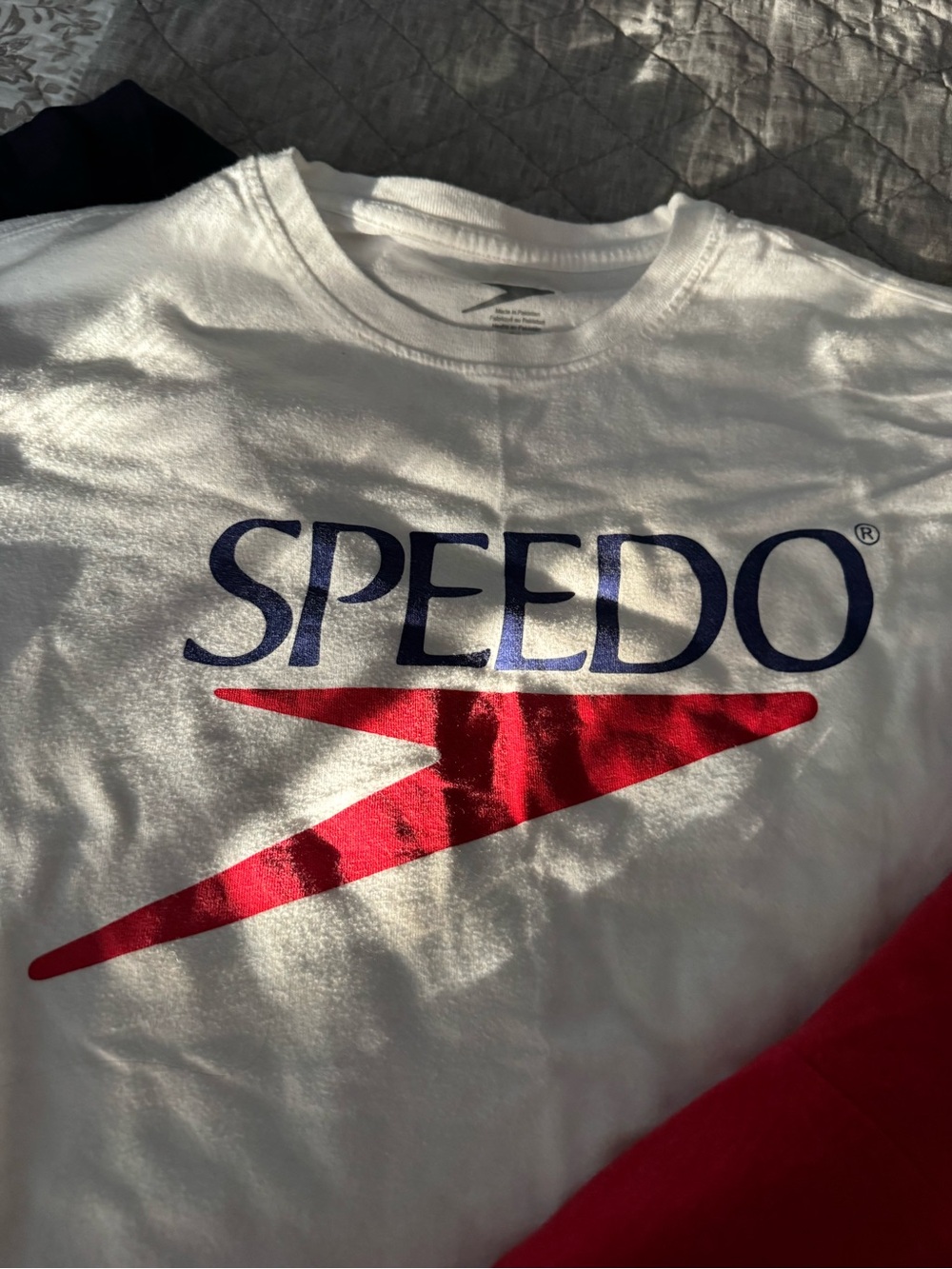 Speedo Navy, White & Red Graphic Tee Set - Picture 4 of 5